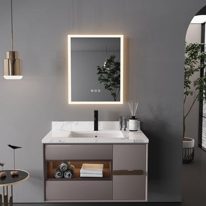 LED Lighted Bathroom Mirror with Anti-Fog