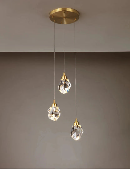Luxury Villa Stair Crystal Chandelier