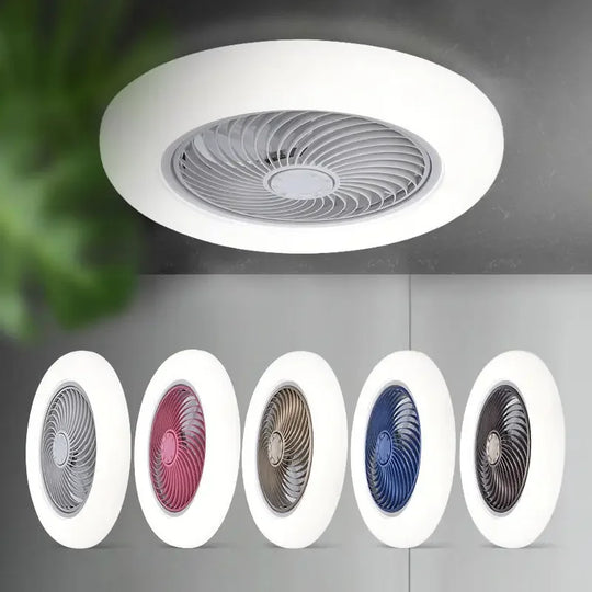 Smart ceiling fan 46 52cm fans with lights remote control bedroom decor ventilator lamp air Invisible Blades Retractable Silent