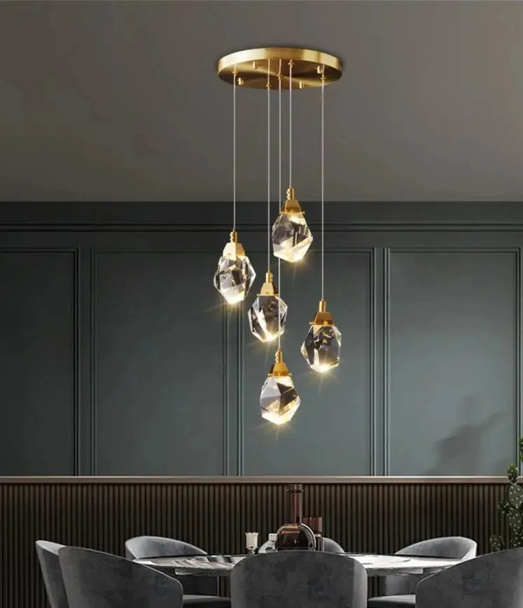 Luxury Villa Stair Crystal Chandelier