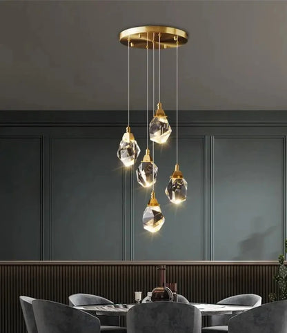 Luxury Villa Stair Crystal Chandelier
