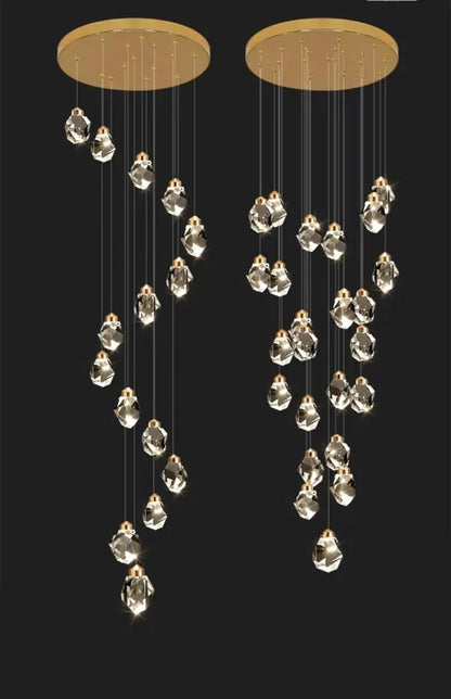 Luxury Villa Stair Crystal Chandelier